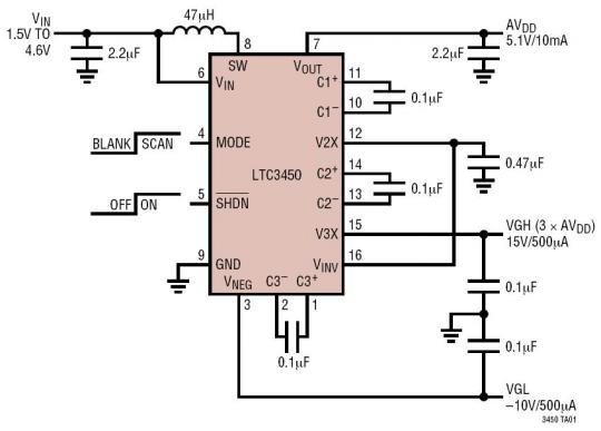 5.1V-10V15V · TFT-LCD Դ