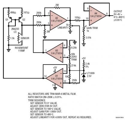 5V ԴԻ RTD 0C  400C 0.05C źŵ