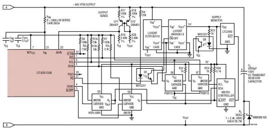 Part 2: 200W -48 AdvancedTCA Hot Swap Controller with I2C Input/Output Monitoring and Power Good Watchdog