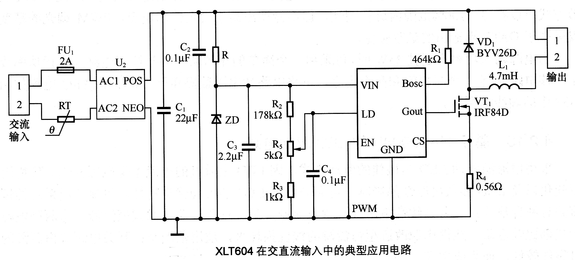 XLT604ڽֱеĵӦõ·