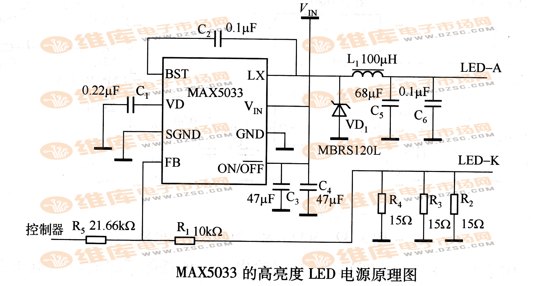 MAX5033ĸLEDԴԭͼ